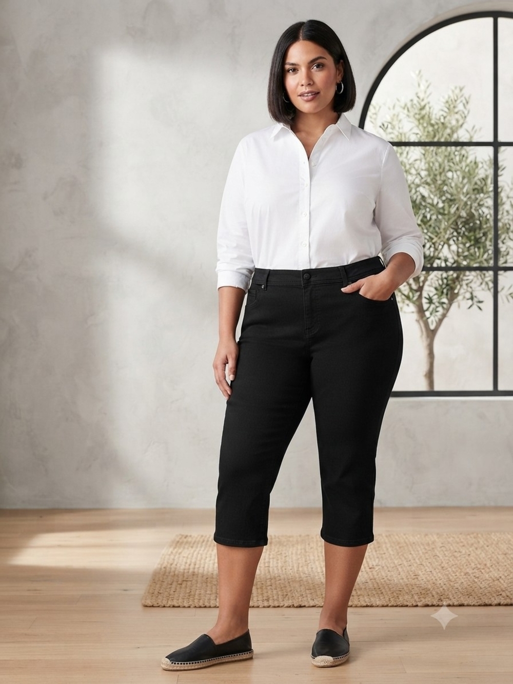 like an angel Black Cropped Ankle Jeans